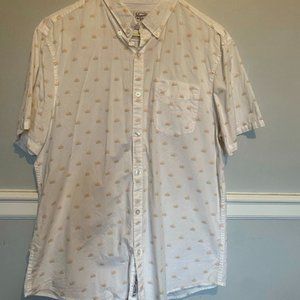 Mens Casual Short-Sleeve Button Down Lightweight Summer Shirt